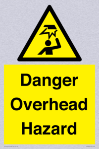 Danger Overhead Hazard